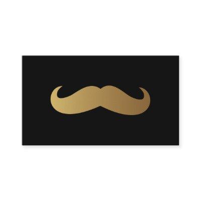 Barber Golden Mustache Professional QR Code Unique