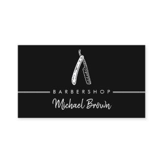 Barber Logo Razor Shadow