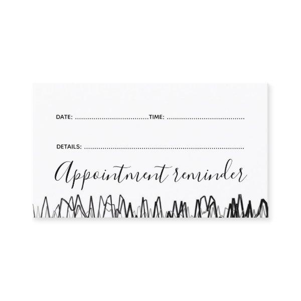Barber Master Shop Next Visit Reminder Card