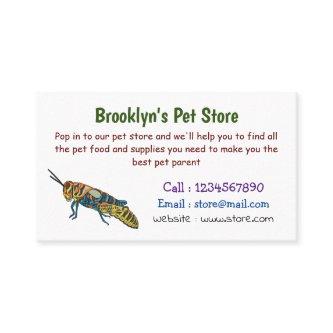 Barber pole grasshopper cartoon illustration