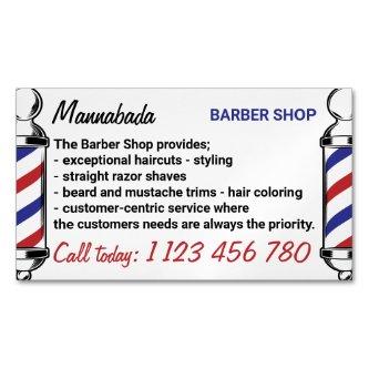Barber Pole Supply Services  Magnet