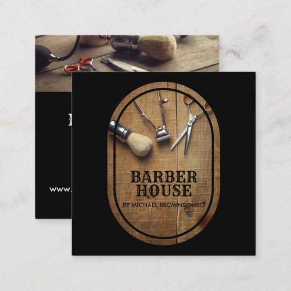 Barber Shop hair stylist Rustic photos Square