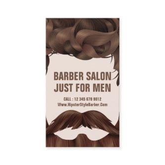 Barber Shop Hipster hair beard mustache for men