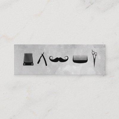Barber Shop icons Water color background Mini