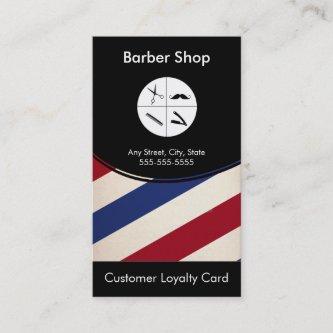 Barber Shop Loyalty  Punch Card