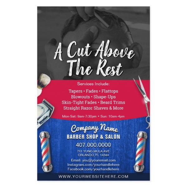 Barber Shop & Salon Customizable Coupon Template Flyer