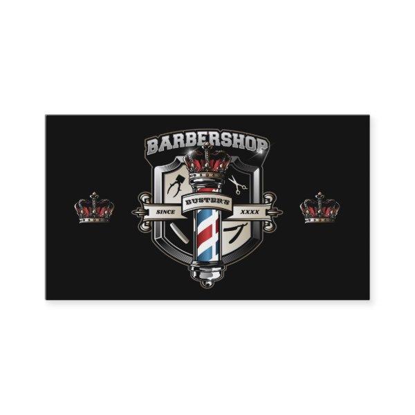 Barber Shop Shield and Crown