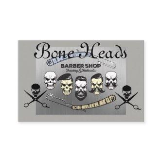 Barber Shop Skulls,CrossScissors in Greys on