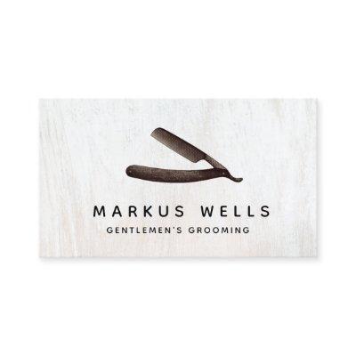 Barber Vintage Straight Razor Barbershop Business