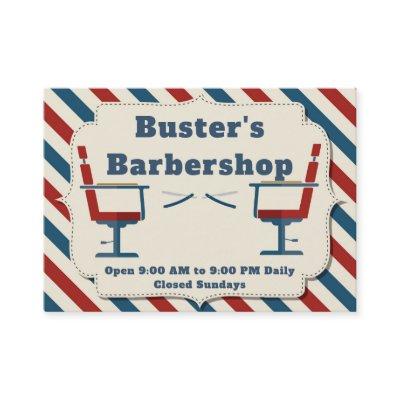 Barbershop Barber chairs with Boarder Personalize