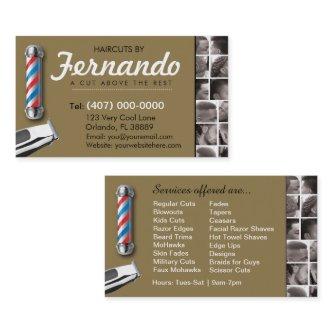 Barbershop -Barber pole, clippers com