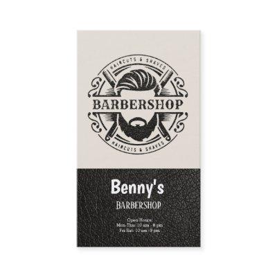 Barbershop leather look
