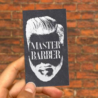 Barbershop Master Barber Vintage Chalkboard Hair