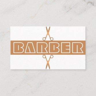 Barbershop modern gold typography