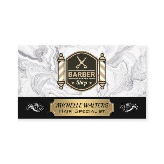 Barbershop Scissors | Barber Pole | Marble