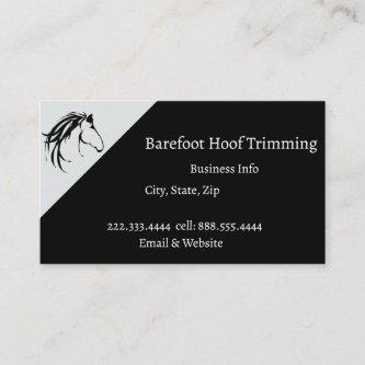 Barefoot Hoof Trimming Classic Horse Logo