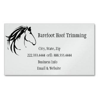 Barefoot Hoof Trimming Classic Horse Logo  Magnet