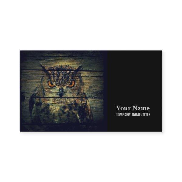 Barn Wood Gothic wild bird Spooky hoot owl