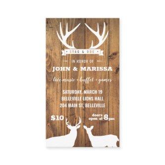 Barnboard Stag and Doe Tickets YellowBrickStudio