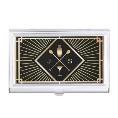 Bartender Bar Club Modern Gold Art Deco  Case