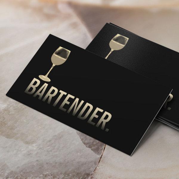 Bartender Modern Gold Wine Bar Minimalist #2