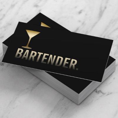 Bartender Modern Gold Wine Bar Minimalist