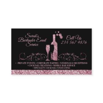 Bartender sparkling pink Black