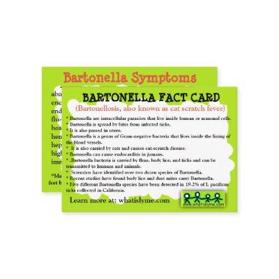 Bartonella Fact Educational Card