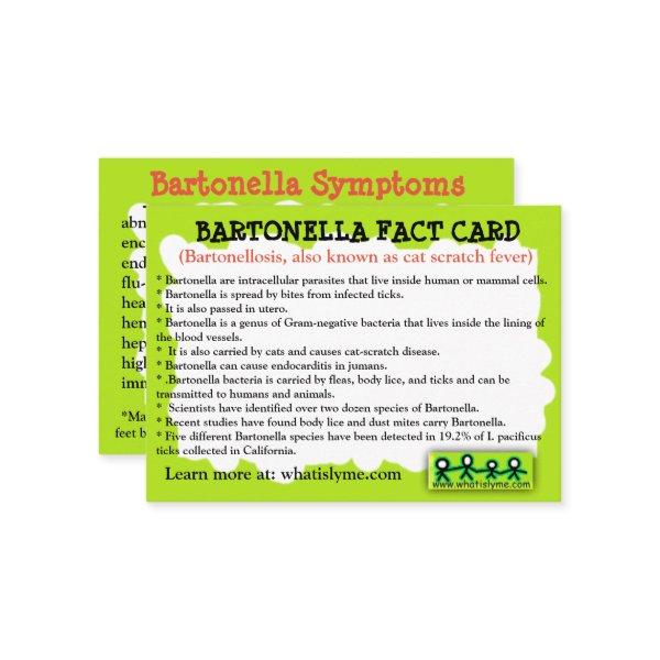 Bartonella Fact Educational Card