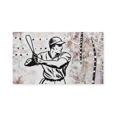 Baseball Player  - Brown White
