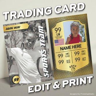 Baseball Stats Shield Card Basketball Trading Card