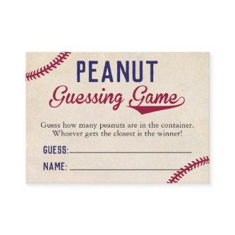 Baseball Themed Baby Shower Peanut Guessing Game