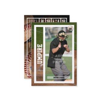 Baseball Umpire Retirement Souvenir Trading Card