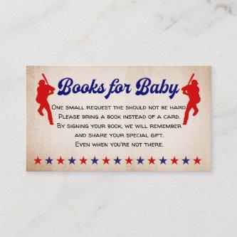 Baseball, Vintage, Books for baby Enclosure card