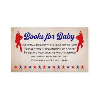 Baseball, Vintage, Books for baby Enclosure card