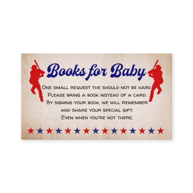 Baseball, Vintage, Books for baby Enclosure card