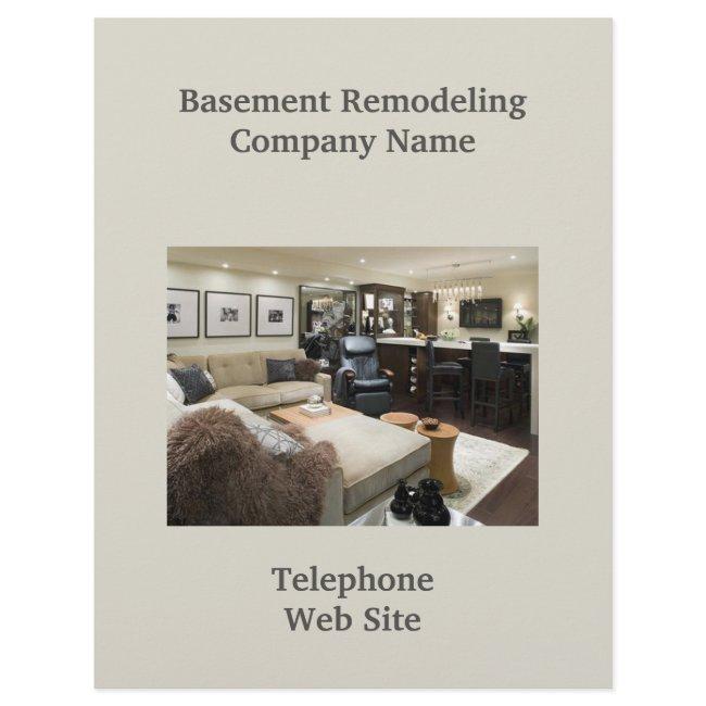 Basement Remodeler Business Flyer