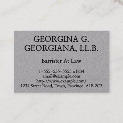 Basic Barrister At Law