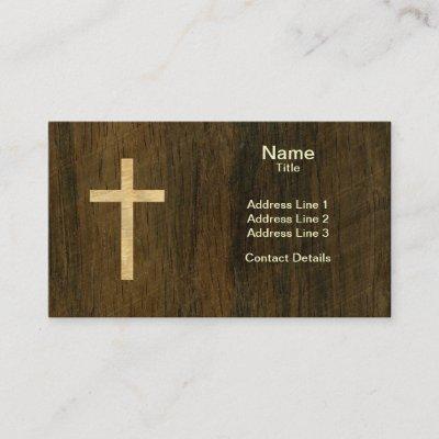 Basic Christian Cross Wooden Veneer Maple Rosewood