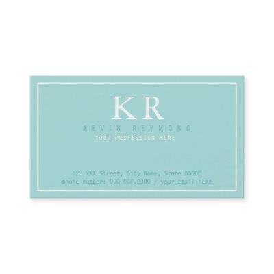 basic clean & clear turquoise blue presentation
