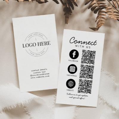 Basic Connect with Us QR Code Website Social Media