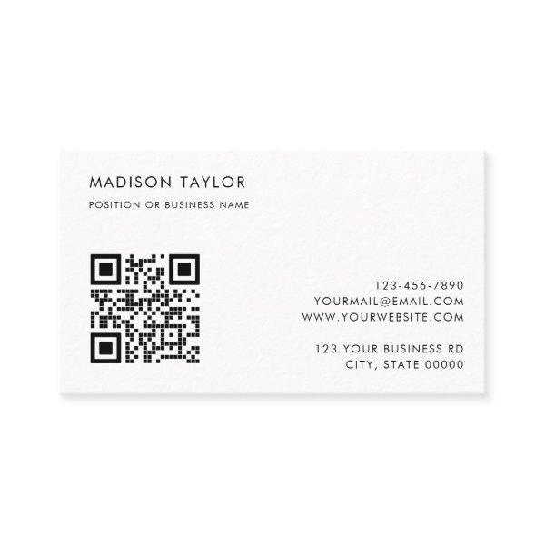 Basic Custom Company Logo QR Code Minimalist
