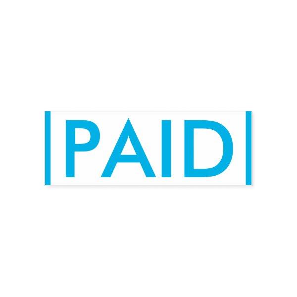 Basic "PAID" Rubber Stamp