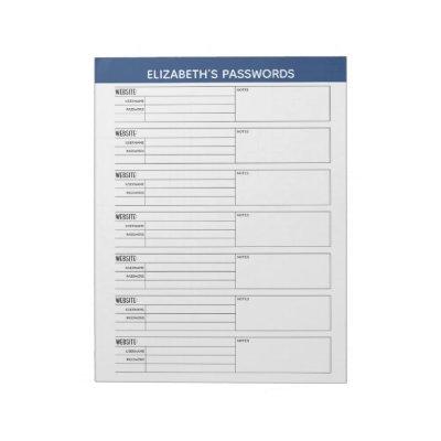 Basic Password Tracker with Username and Notes