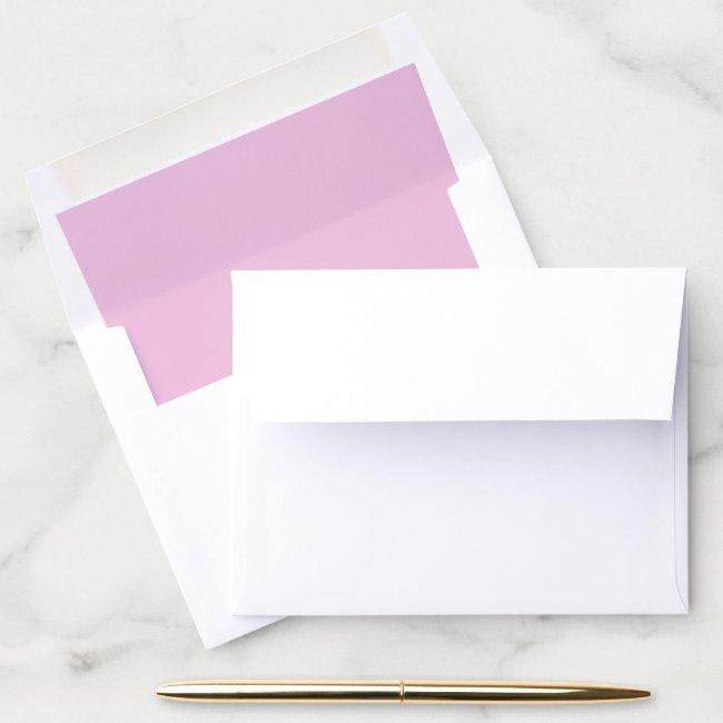 Basic Simple Minimalist Classic Dusty Blush Pink Envelope Liner