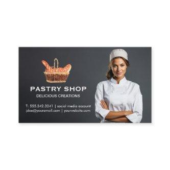 Basket of Baguettes | Female Chef Smiling