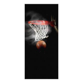 Basketball Ball & Net Rack Card
