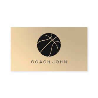 Basketball Coach Gold Faux