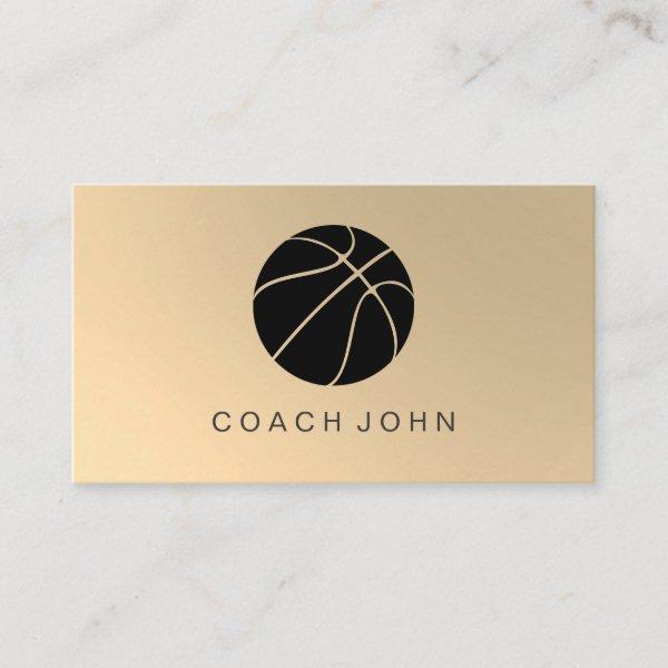 Basketball Coach Gold Faux