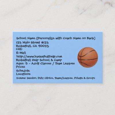 Basketball, School Name (Personalize with Coach...